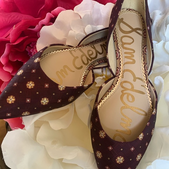 Sam Edelman Shoes - Sam Edelman Deep Purple D’Orsay Rodney Flats